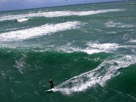 Kiteboarding - Winter front 01/08/2007