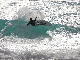 Kiteboarding - The Boyz brighton 1stDec 2007