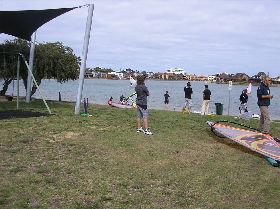 Family Day at West LAkes - not a wave in sight